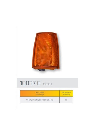 Farba Sınyal Lambası Sol Sarı Duysuz R9 AOD-FARBA 10837D