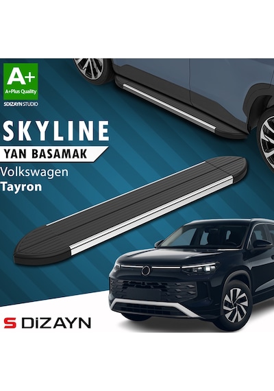 S-dizayn Vw Tayron 2 Skyline Krom Yan Basamak 193 Cm 2024 Üzeri A+ Kalite
