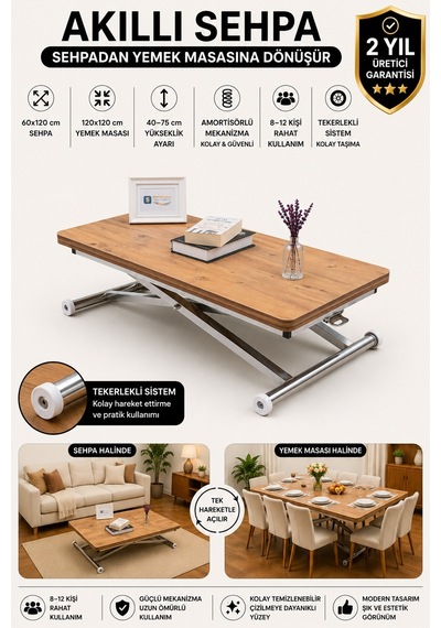 Home Üst Tabla Mdf Efesçam Oval Köşe Alt Krom