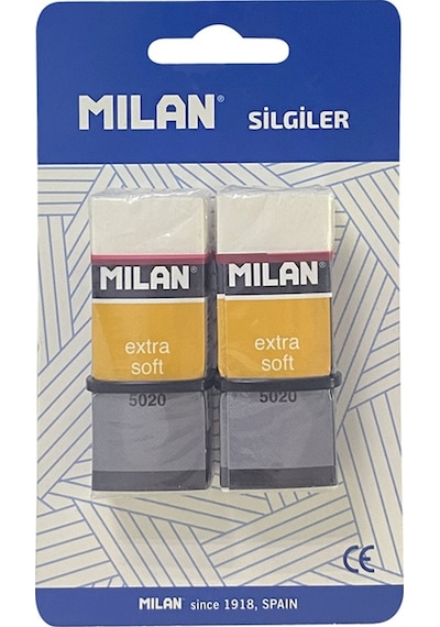 Milan Nata 5020 Extra Yumuşak Sanatsal Silgi Blister - 2li