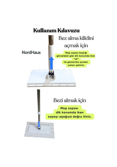 One Click Mop Camlar İçin Tüm Bezleri Kendi Alabilen Otomatik Mop Kullan At Bezler Için