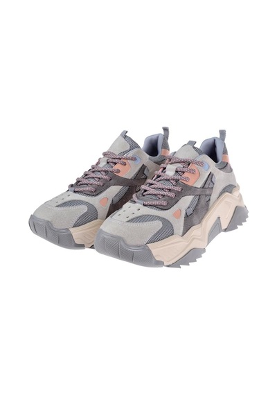 Pullman Kadın Spor Ayakkabı Sneaker Sms-65137 Gri
