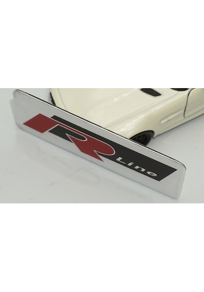 Vw Volkswagen R Line Krom Metal Body Plaka 3M 3D Logo Amblem