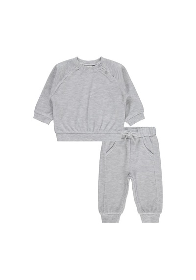 Civil Baby Basic 3-18 Ay Takım - Gri Karmelanj