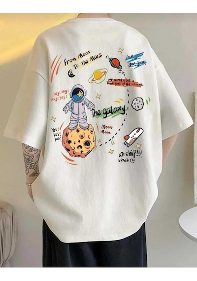 Kozia Outdoors Malkoçbey Galaxy T-shirt Beyaz
