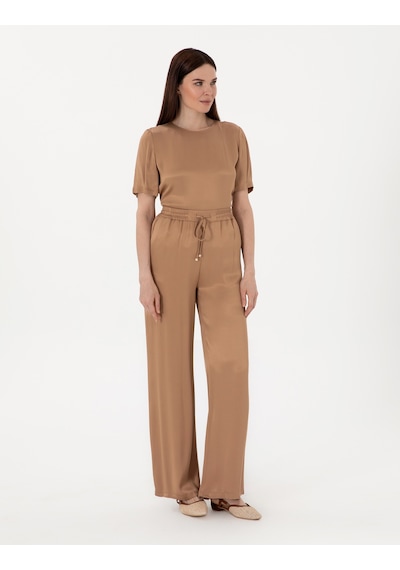 Pierre Cardin Kadın Kahverengi Pantolon Kanvas-chino 50301237-vr029 Kahverengi