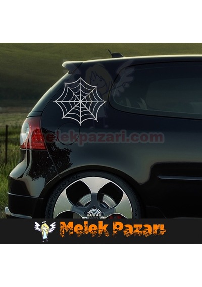 Örümcek Ağı Oto Sticker