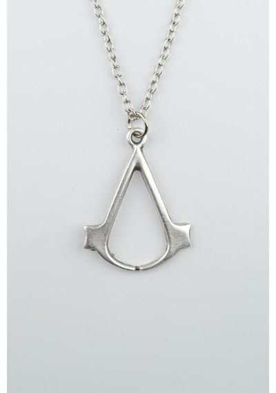 Assassin's Creed Antik Gümüş Kaplama Unisex Kolye 60 CM Gümüş