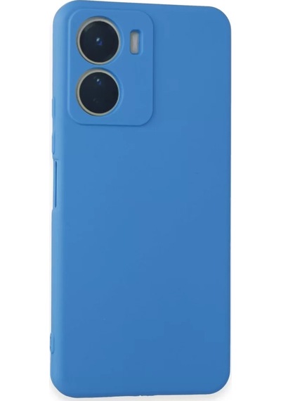 Newface Vivo Y16 Kılıf First Silikon - Mavi