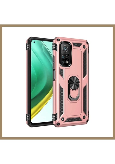 Kahveci.store Mi 10t Pro Kılıf Sofya Yüzüklü Silikon Kapak - Rose 22