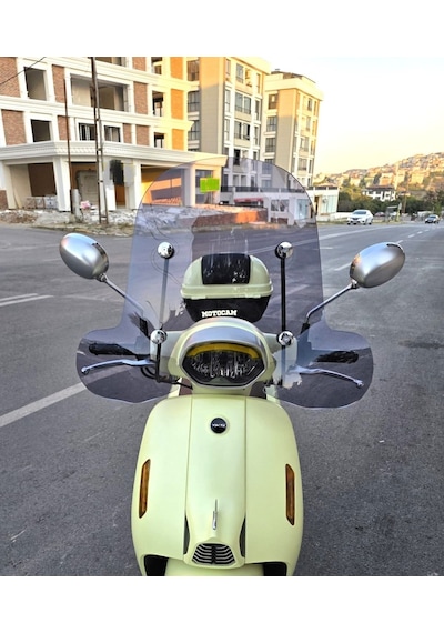 Motocam Qj Ltr 125 Ön Cam 2023-2026 Model 51cm Füme Renkli 4mm Elcikli Aparatsız