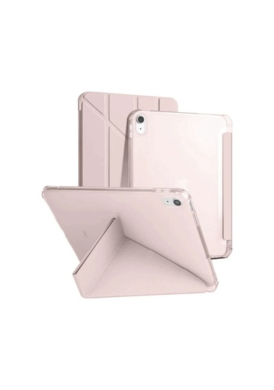 Apple Uyumlu iPad 2025 10.9 10.nesil A16 Kılıf Kalemlikli Mars Tablet Kılıfı - Rose Gold Diğer