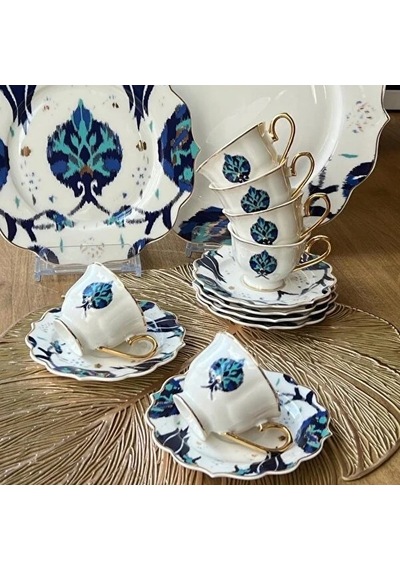 Yamaç Home Valeria İkat 6 Kişilik Çay Fincanı