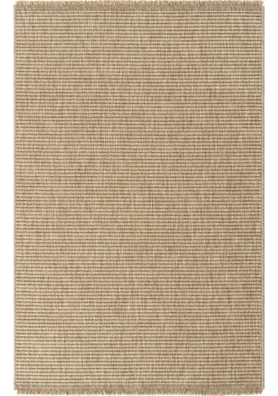 Çam Halı İndia 672 Bej Seyran Halı Modern Jüt Desen Makine Halısı