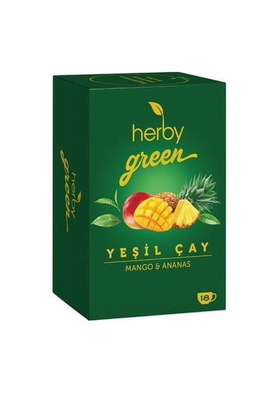 Herby Ice Tea Açai Ananas 12'li Şeker İlavesiz Soğuk Çay + Yeşil Çay Mango Ve Ananas 18'li