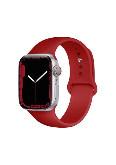 Apple Uyumlu  Watch  2/3/4/5/6/7/8/Se/ Ultra 42/44/45/49 MM Yumuşak Silikon Large Kordon - Beyaz