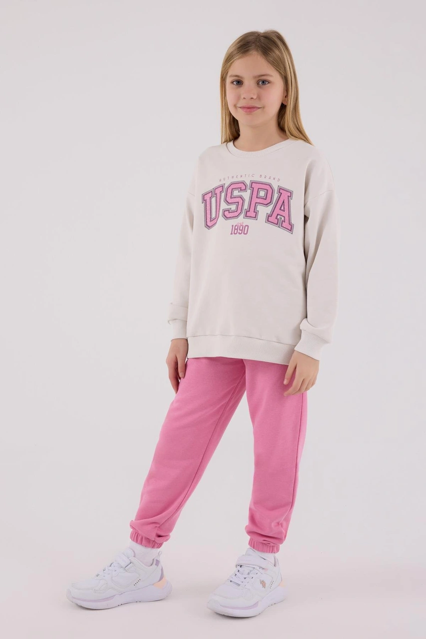 U.s. Polo Assn. Kız Çocuk Eşofman Takımı Taş-1839 Taş
