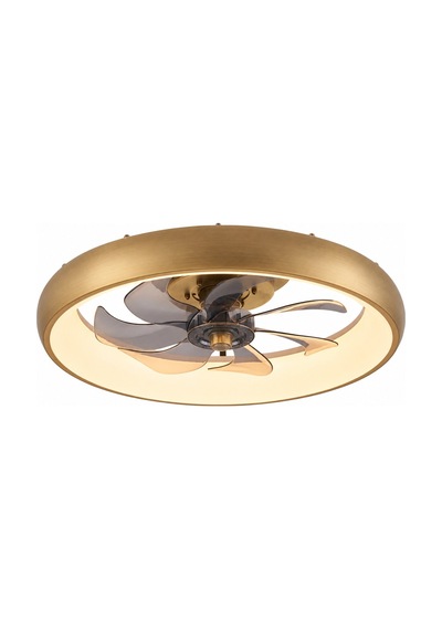 Eskitme Gold Ø50cm Fanlı 6500k Soğuk Beyaz Plafonyer