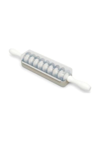 30 Cm Paslanmaz Çelik Mantı Merdanesi Pratik Hamur Kesme Merdanesi, Eşit Boy Mantı Açma Ve Kesme Aleti 50 x 22