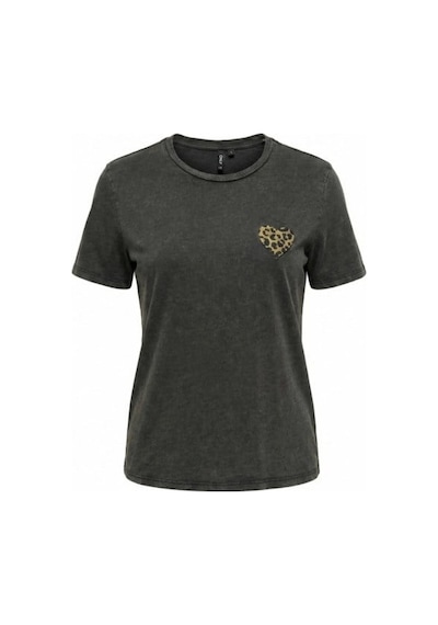 Only Onllucy S/s Emb. Top Box Cc Cs Jrs Siyah Kadın T-shirt 15366076