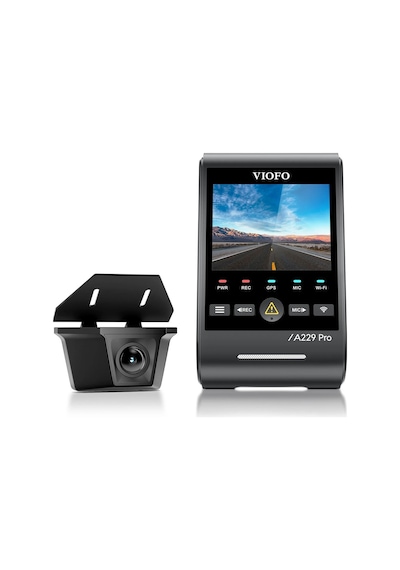 Viofo A229 Pro W 2 Kameralı Ön+arka Su Geçirmez 4k+2k Sony Starvıs 2 Sensör Gps'li Araç Kamerası