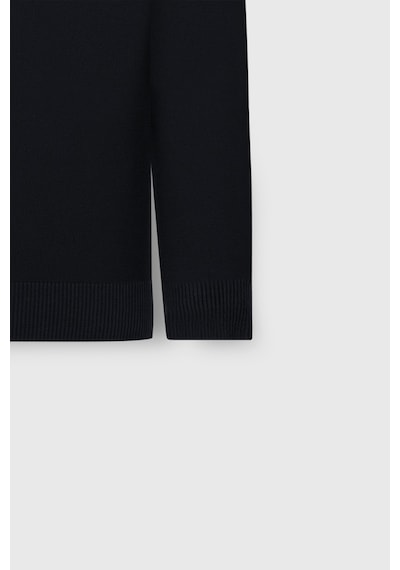 AC&Co / Altınyıldız Classics Erkek Lacı Standart Fit Normal Kesim Yarım Balıkçı Yaka  Triko Kazak Lacivert