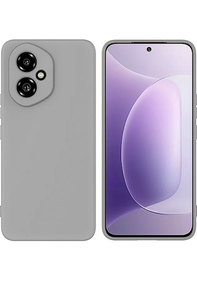 Honor 400 Uyumlu Silikon Kılıf - Kamera Korumalı Esnek Pastel Renk Kapak - Gri