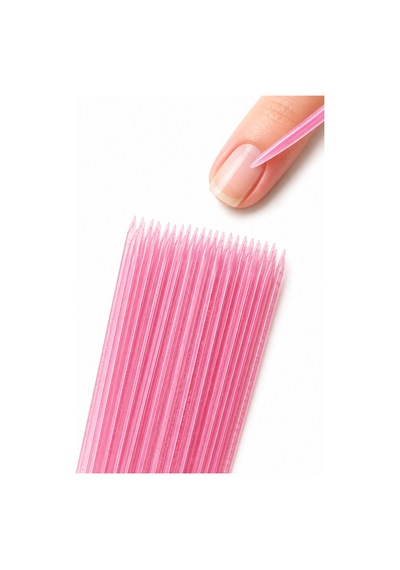 Reçine Manikür Çubuğu 7cm 100'lü Set Kütikül İtme Çubuğu Pembe
