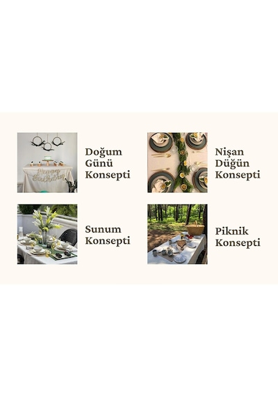 WellstilPremium Keten Masa Örtüsü  Beyaz