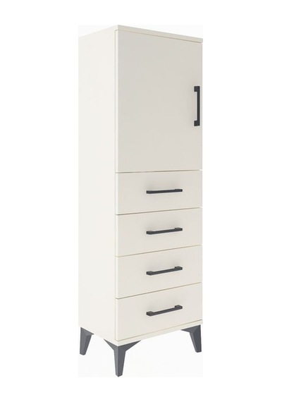 Arges Dolap 2 Raflı 4 Çekmeceli Tek Kapaklı 44x30x134 Aytaşı-... Aytaşı
