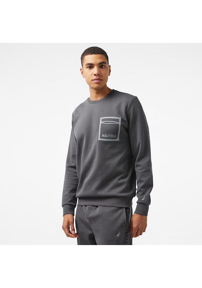 Nautica Erkek Gri Regular Fit Sweatshirt Düz K47021t Gri