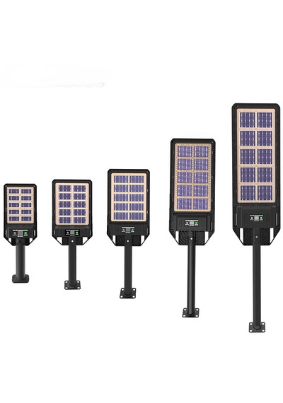 400w Çift Yüzey Şarjlı Güneş Enerjili Ultra İnce Led Sokak Lambası Su Geçirmez, Sensörlü, Kumandalı 400w