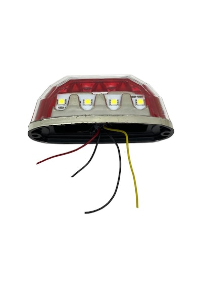 12v-24v Plaka Lambası 8 Ledli Kırmızı Unıversal