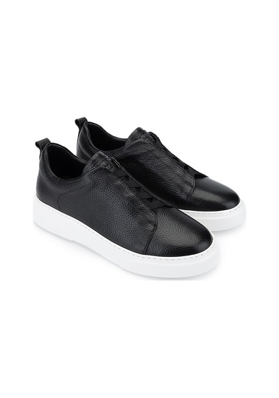 Tamer Tanca Erkek Hakiki Deri Siyah Floter Sneakers & Spor Ayakkabı 1163 2526 Erk Ayk Y26 Sıyah Fltr