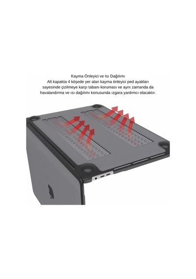 Macbook Pro 13 Darbe Korumalı Kılıf A1706 A1708 A1989 A2159 A2251 A2289 A2338 M1 M2 Uyumlu Mat Sert Kapak Koruyucu Kılıf Siyah Belirtilmemiş
