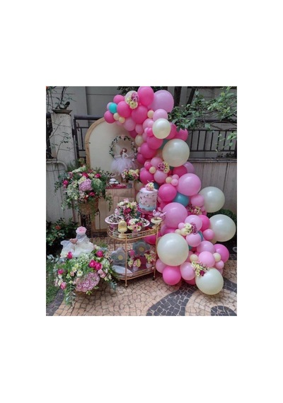 Pembe Fuşy Balon Balon Zincir A