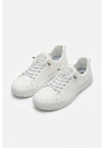 Fort Noka North Rahat Lastik Bağcıklı Sneaker Keten Erkek Ayakkabı Beyaz