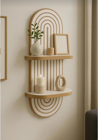 Modern Duvar Rafı 70x20 Cm Dekoratif Ahşap Duvar Rafı Minimalist Çok Amaçlı Raf Salon, Mutfak, Banyo Ve Antr Diğer