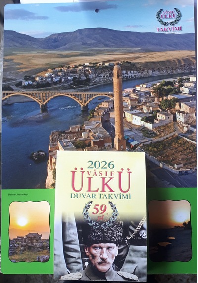 Ülkü Duvar Takvimi 2026 Yılı Ebat 10 Cmx14 Cm