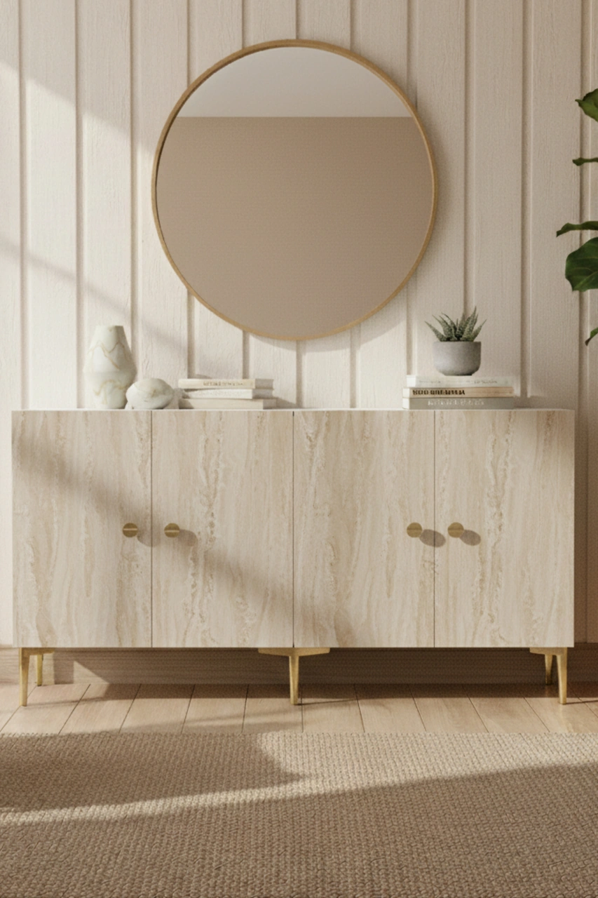 Ka1517btg Sımple150 Konsol, Kahve Köşesi, Tv Sehpası Beyaz-traverten Kapak-gold 150cm Çok Renkli Ka1517btg Sımple150 Konsol, Kahve Köşesi, Tv Sehpası Beyaz-traverten Kapak-gold 150cm Çok Renkli