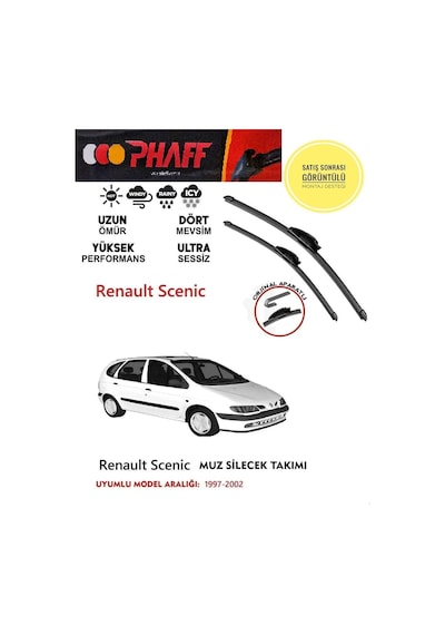 Renault Scenic 1 Silecek 2001 Model Araca Özel Aparat