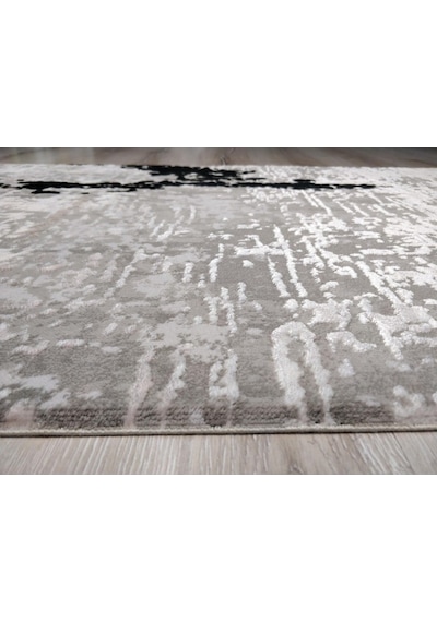 Yamalı Home Gloria 3507 Gri Siyah Modern Halı 80X150 Cm
