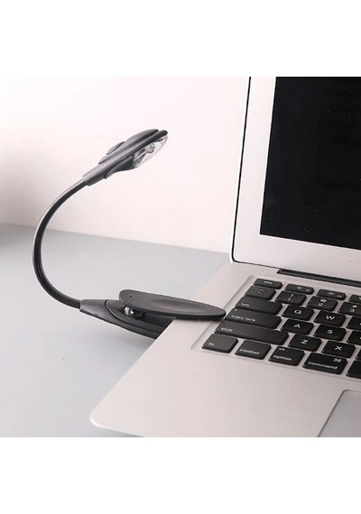 Kitap Okuma Işığı Led Booklight Kıskaçlı Pilli Model Led Işık .