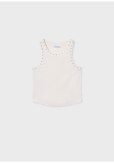 Mayoral Kız Çocuk T-shirt 6013 Ekru