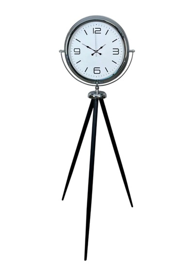 Krom Sade & Şık Tripod Ayaklı Saat Çok Renkli
