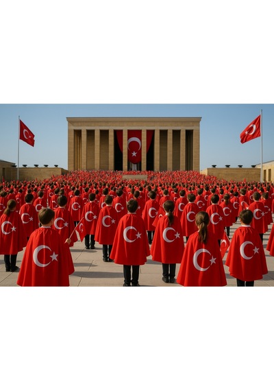 Türk Bayraklı Pelerin 23 Nisan 29 Ekim 10 Kasım 19 Mayıs Özel Tören Bayrakları Diğer