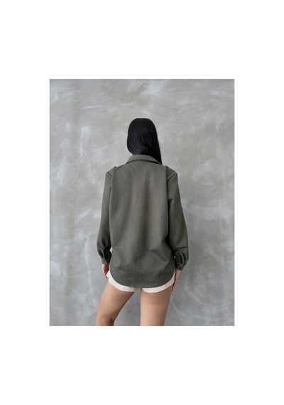 Verymoda Süet Gömlek - F1517 Haki