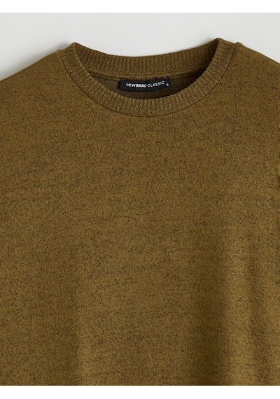 Lcw Everyday Sarı Bisiklet Yaka Oversize Kadın Sweatshirt