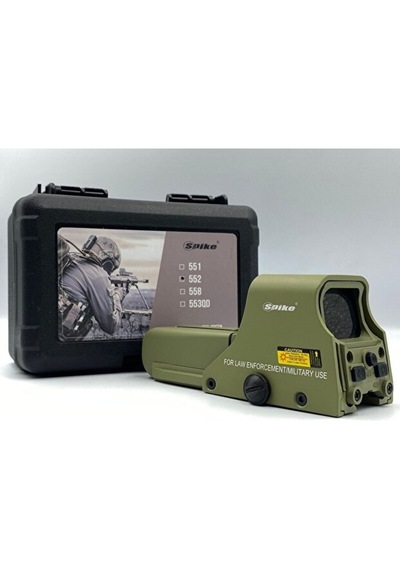 Hd-552 Kırmızı-yeşil Işıklı Profosyonel Tactical Nişangah Reddot Hedefleyici Haki Renk