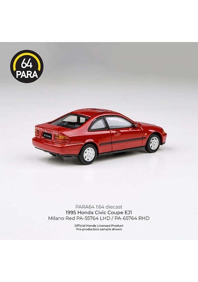 Para64 Honda Civic Coupe Ej1 1995 Milano Red Pa-55764 Çok Renkli